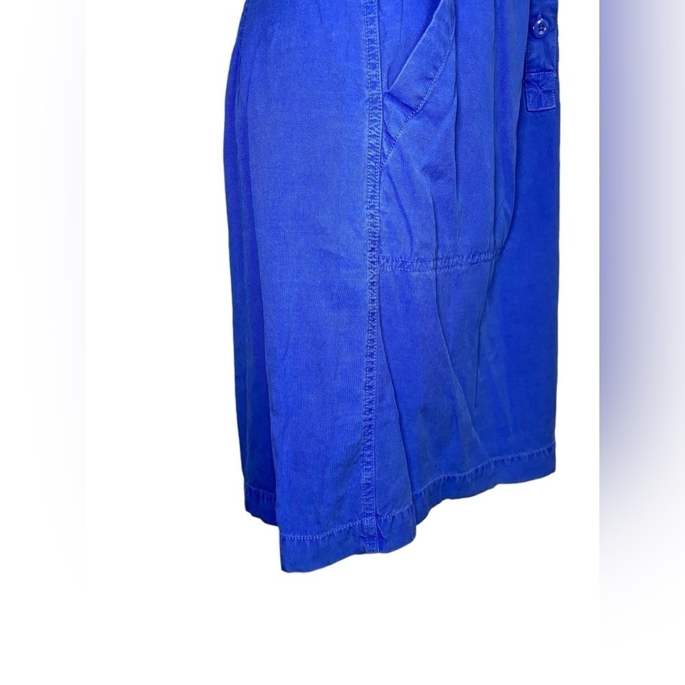J. Crew Drapey Oxford Safari Dress, Blue - Picture 6 of 16